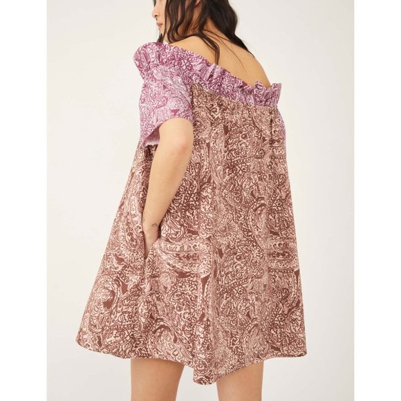 🎉LAST CHANCE🎉 NWT Free People Sophie Printed Dress / Light Combo - Picture 3 of 7